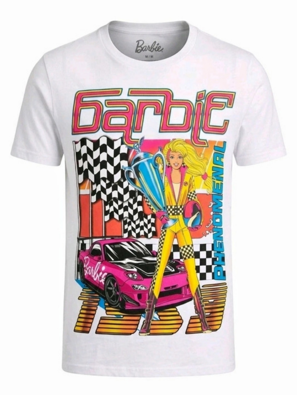 Barbie Graphic Tee in White Size Medium